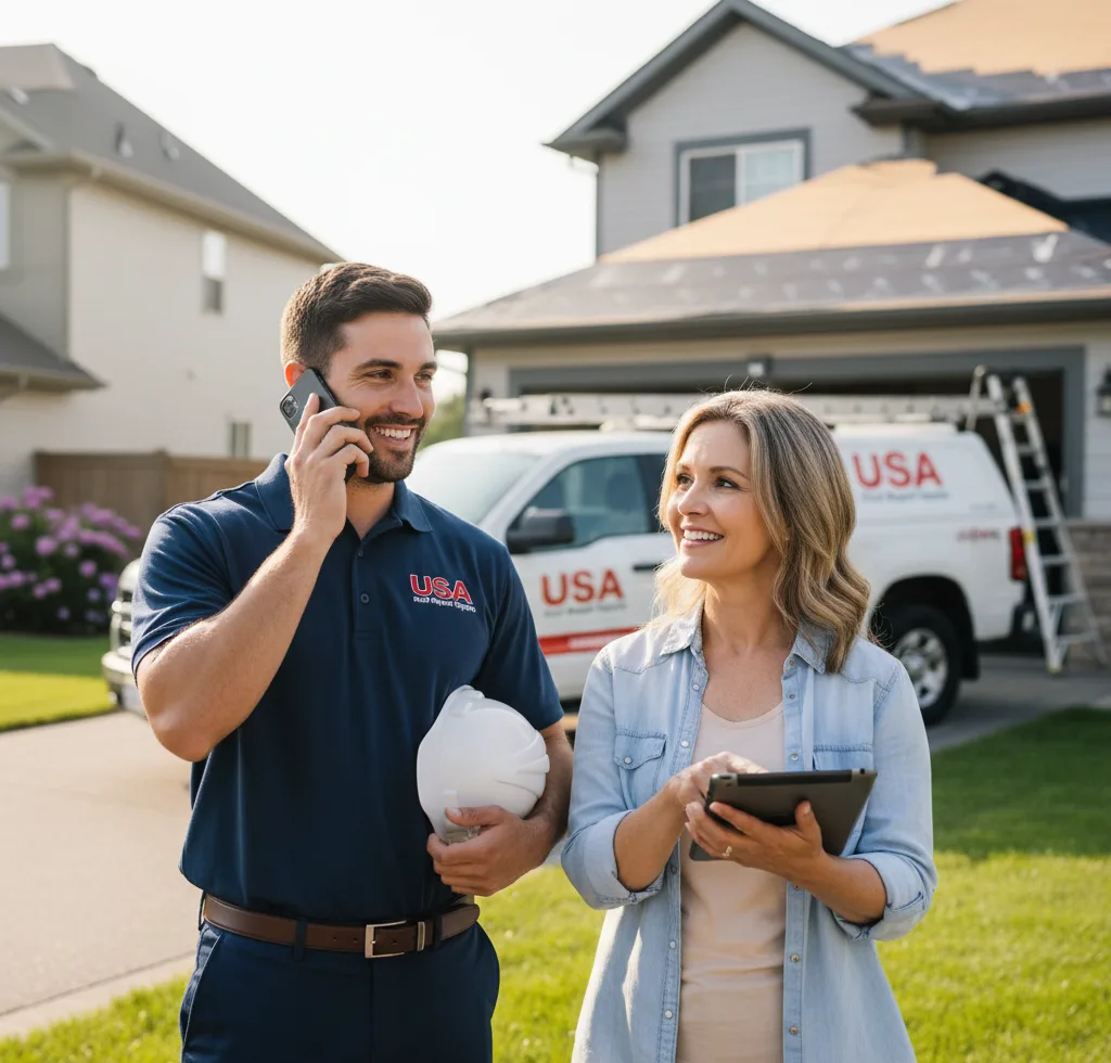 USA Roof Repair Experts customer support in Colleyville